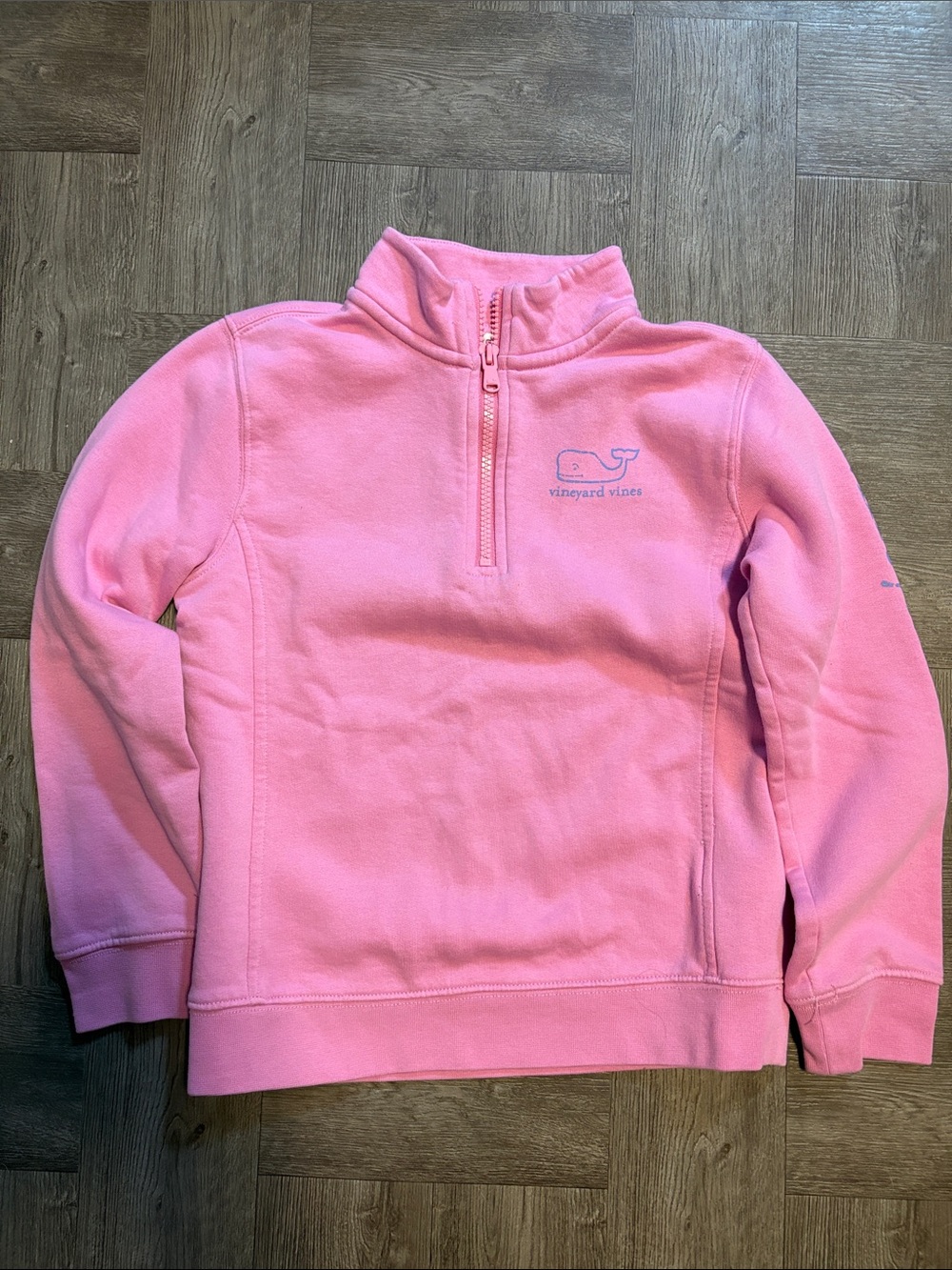 Vineyard Vines Girls' Bubblegum Pink Half-Zip Pullover